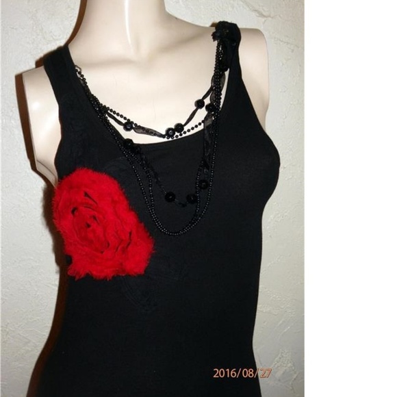 Bisou Bisou NWOT Black Sexy Tank Top - Picture 4 of 4